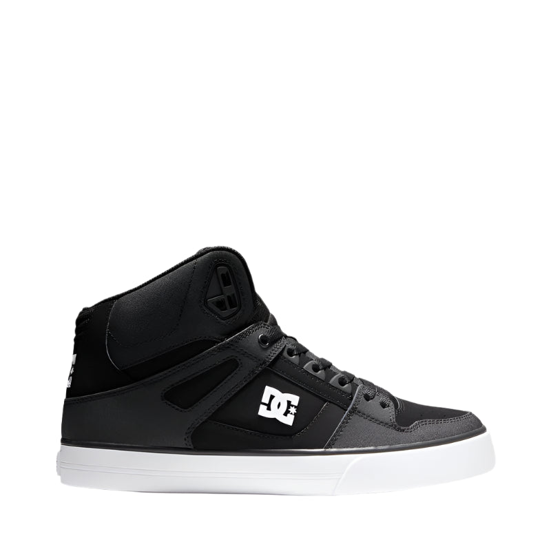 DC Pure High-Top Mens Shoe - Black/Black/White