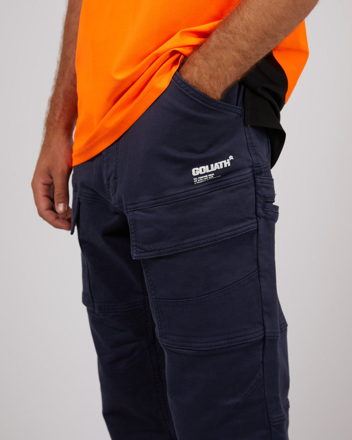 ST GOLIATH APW Non Cuffed Mens Pants - Navy