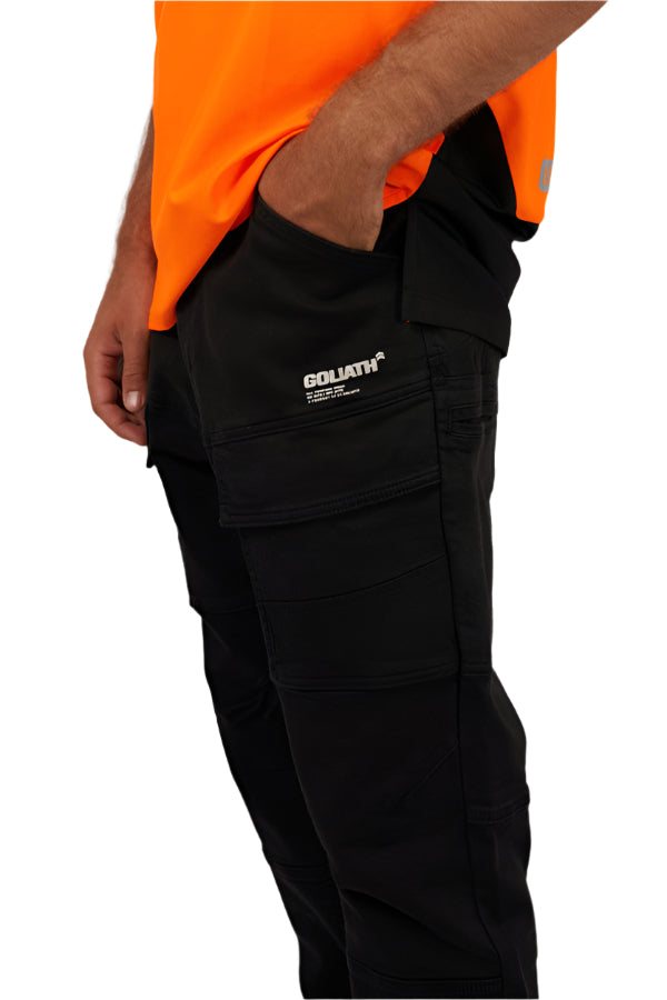 ST GOLIATH APW Non Cuffed Mens Pants - Black