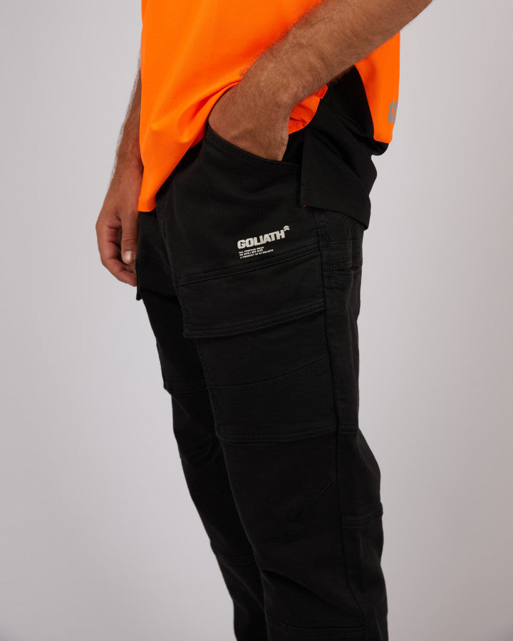 ST GOLIATH APW Non Cuffed Mens Pants - Black