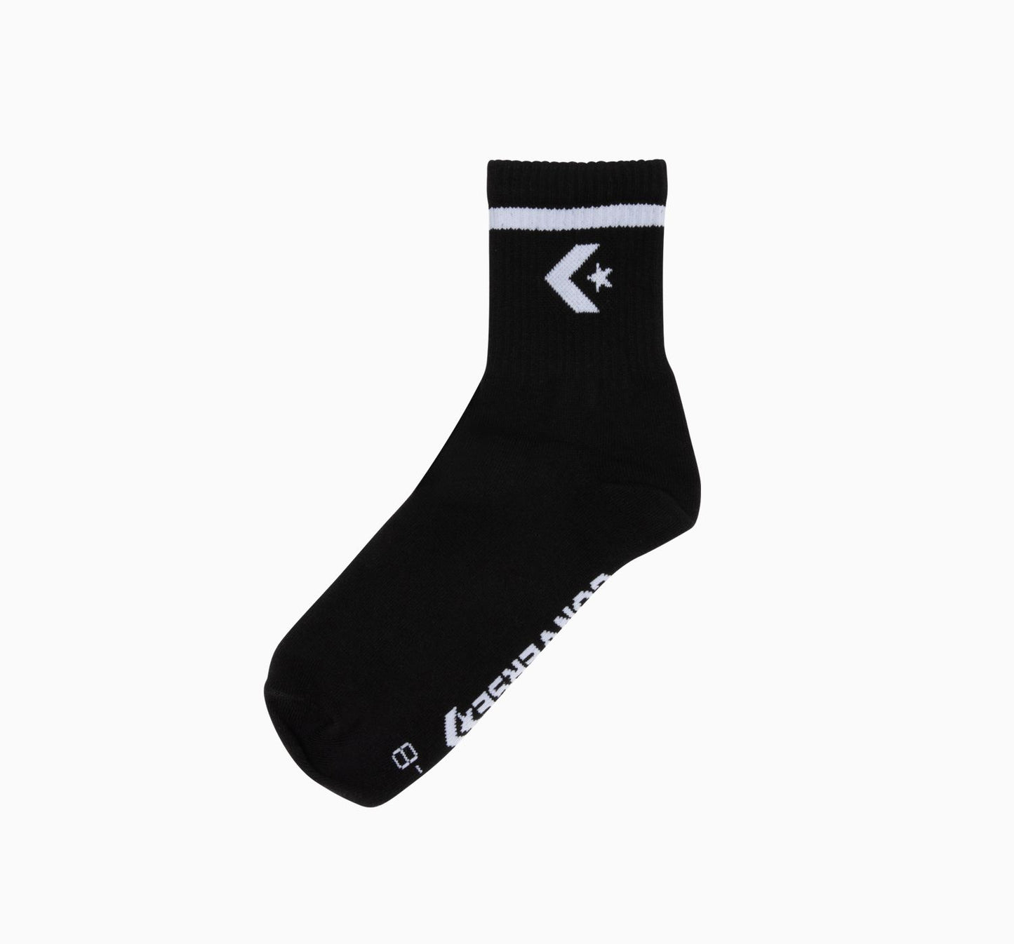 CONVERSE Quarter Crew Mens 3pk Socks - Black