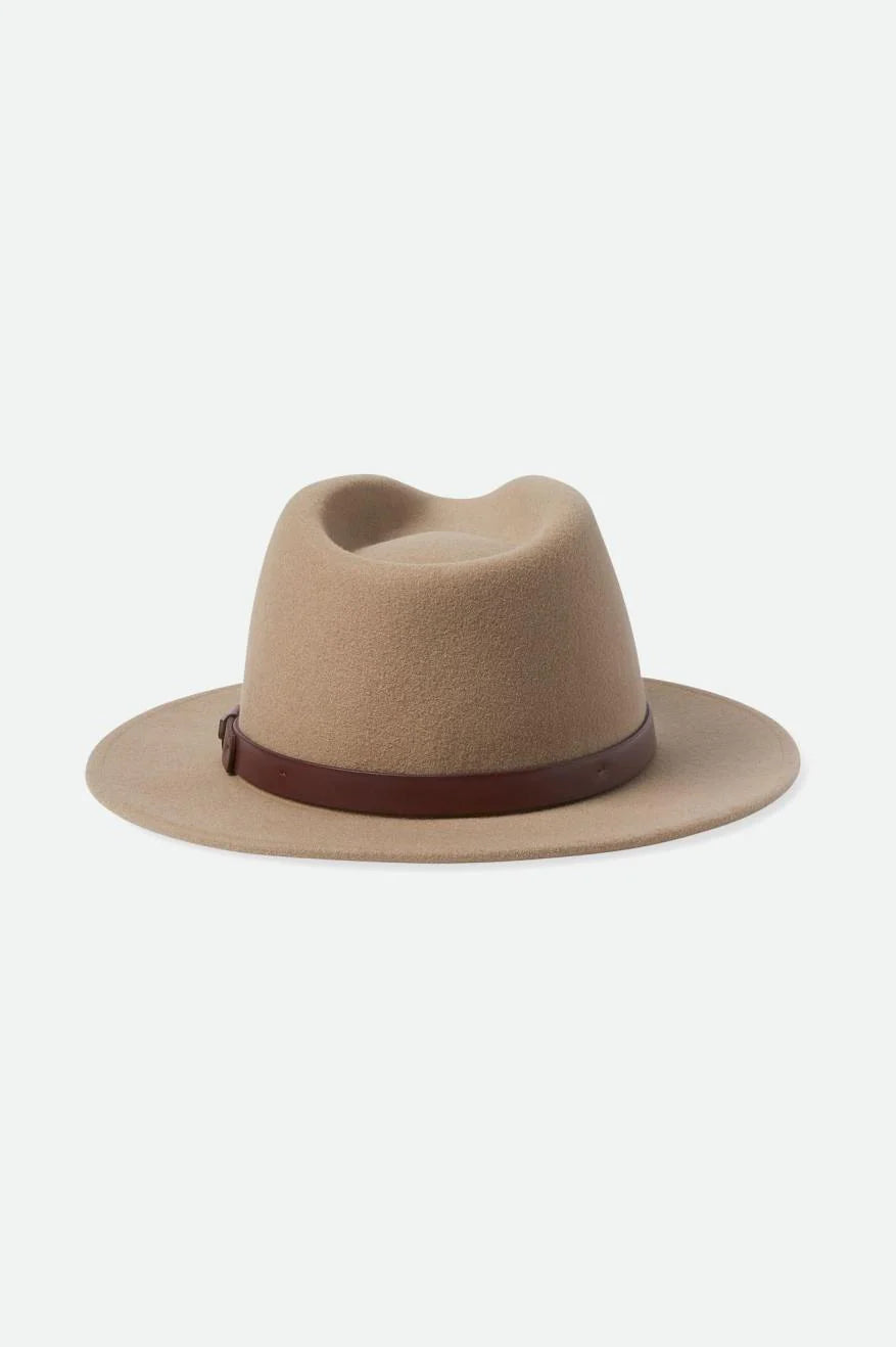 BRIXTON Messer Fedora - Heather Sand