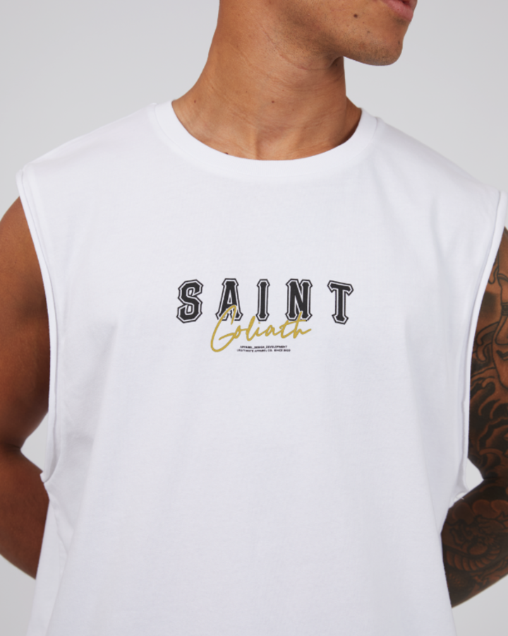 ST GOLIATH Boston Mens Tank - White