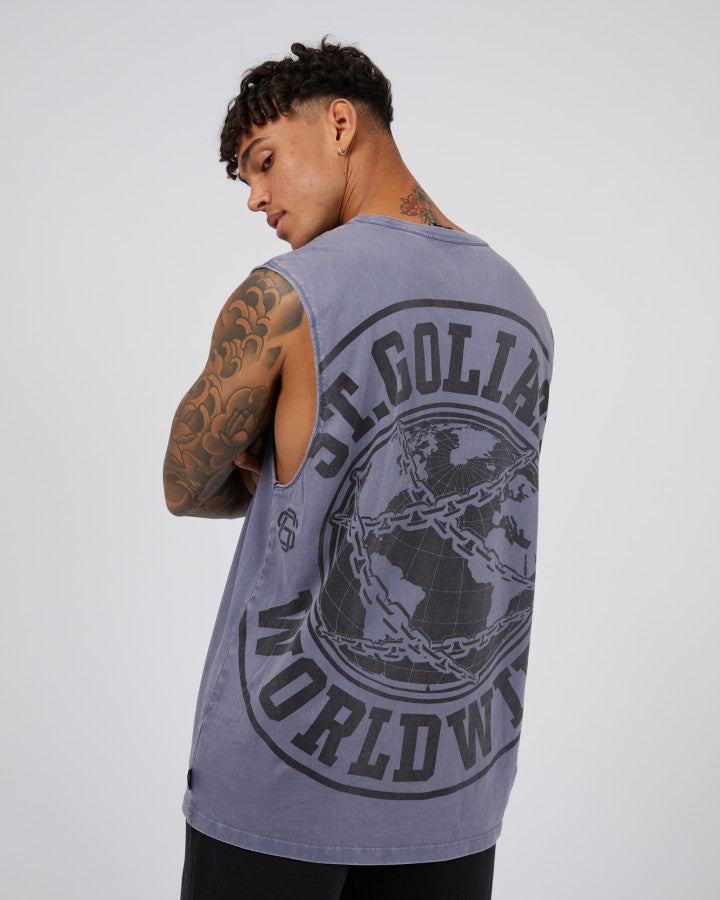 ST GOLIATH Chains Mens Tank - Blue