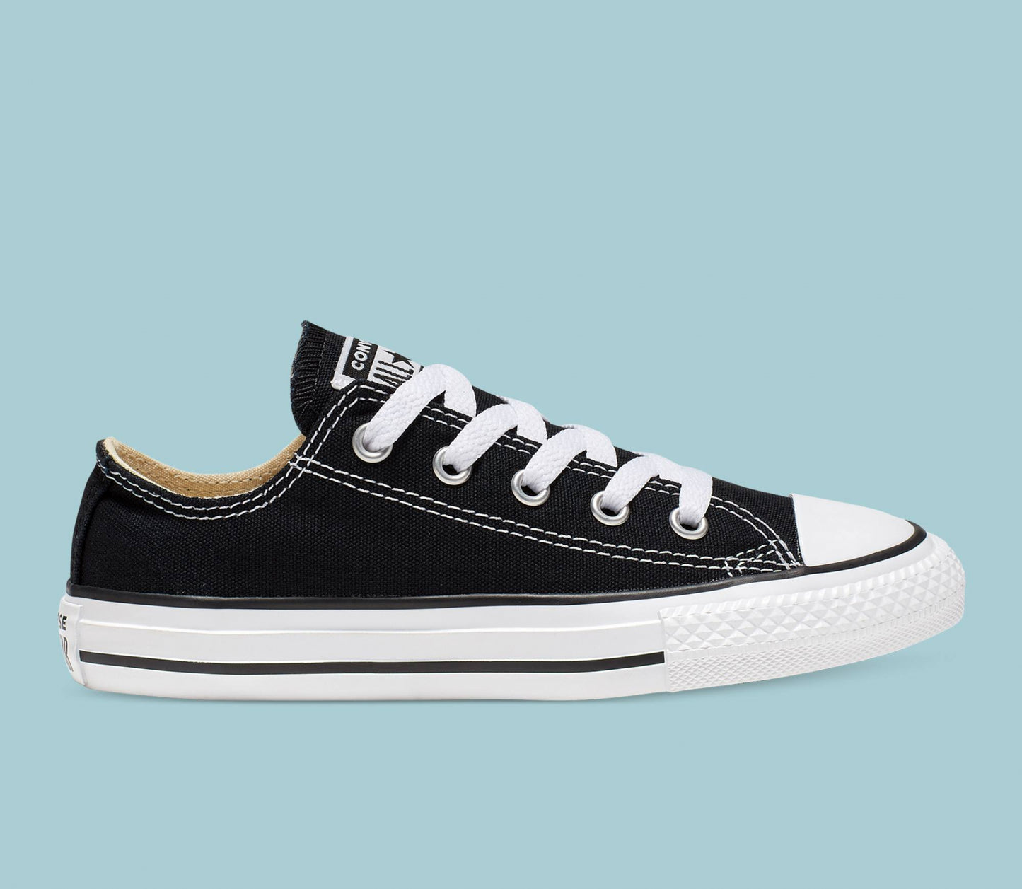 CONVERSE Chuck Taylor All Star Youth Low Shoe - Black - VENUE.