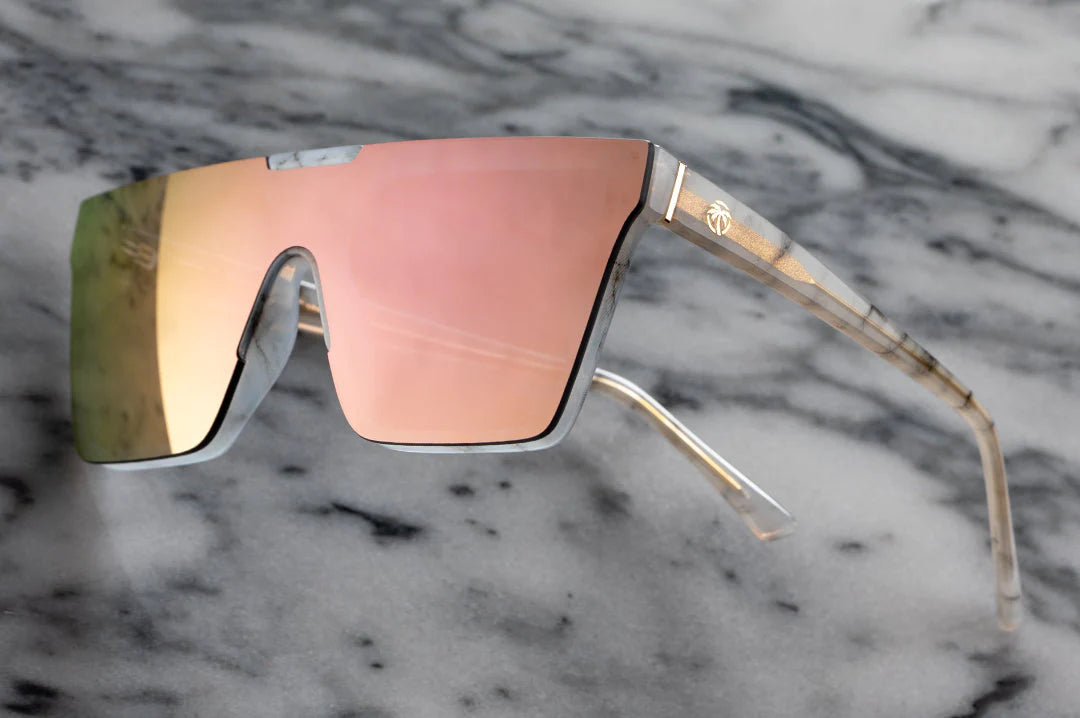 HEATWAVE Clarity Sunglasses - Marble/Peach