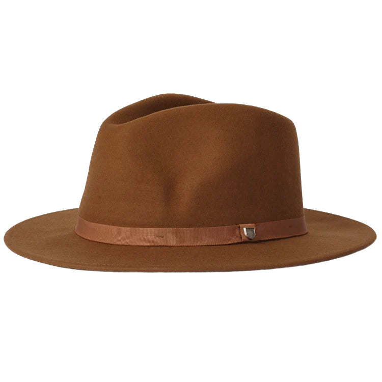 BRIXTON Messer Fedora - Coffee