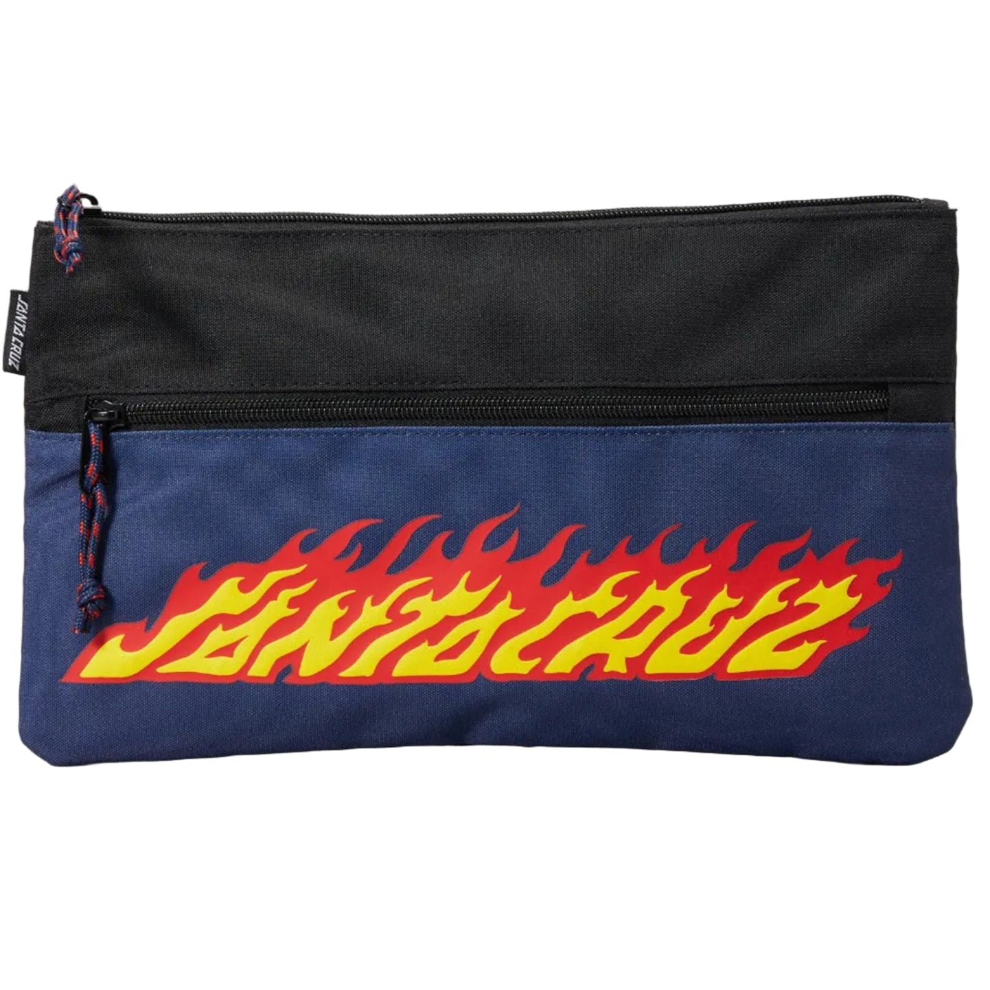 SANTA CRUZ Flaming Strip Pencil Case - Navy