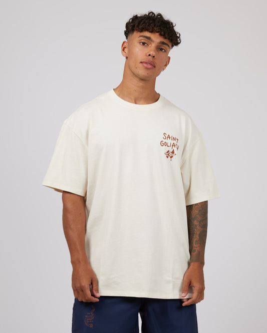 ST GOLIATH Deadly Mens Tee - Natural