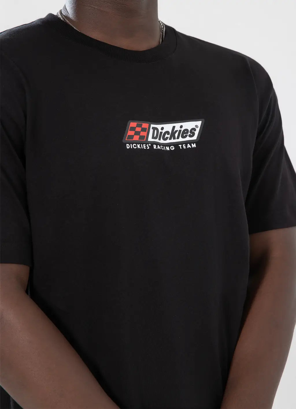 DICKIES Racing Mens Classic Fit Tee - Black