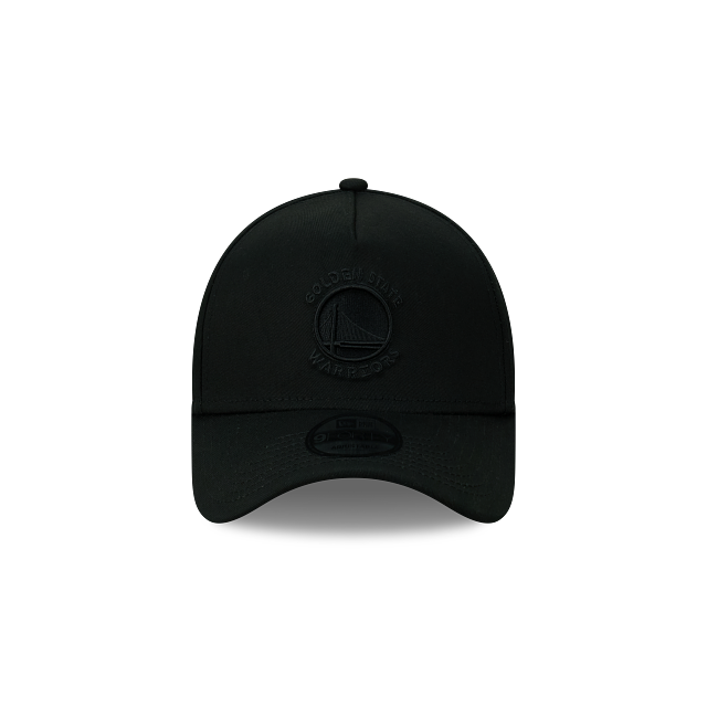 NEW ERA Golden State Warriors 9FORTY A-Frame Snapback Cap - Black/Black