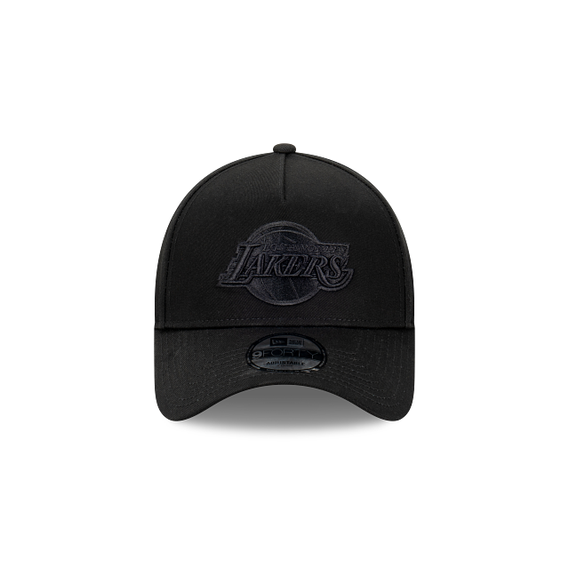 NEW ERA Los Angeles Lakers 9FORTY A-Frame Snapback Cap - Black/Black