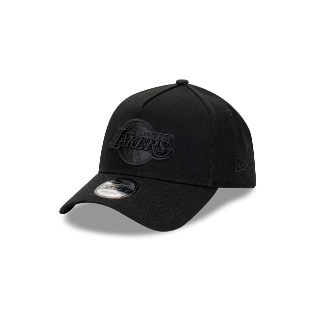 NEW ERA Los Angeles Lakers 9FORTY A-Frame Snapback Cap - Black/Black