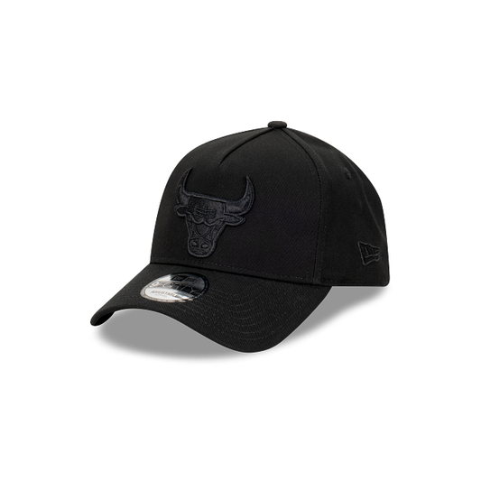 NEW ERA Chicago Bulls 9FORTY A-Frame Snapback Cap - Black/Black