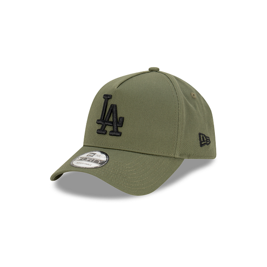 NEW ERA Los Angeles Dodgers 9FORTY A-Frame Snapback Cap - Olive/Black