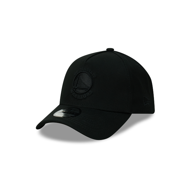 NEW ERA Golden State Warriors 9FORTY A-Frame Snapback Cap - Black/Black
