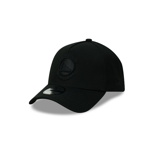 NEW ERA Golden State Warriors 9FORTY A-Frame Snapback Cap - Black/Black