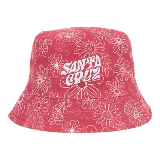 SANTA CRUZ Vibes Repeat Reversible Bucket Hat - Rose