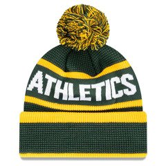 NEW ERA Oakland Athletics Wordmark Waffle Knit Bobble Beanie - Multi - VENUE.