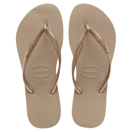 HAVAIANAS Slim Metallic Thong - Rose Gold