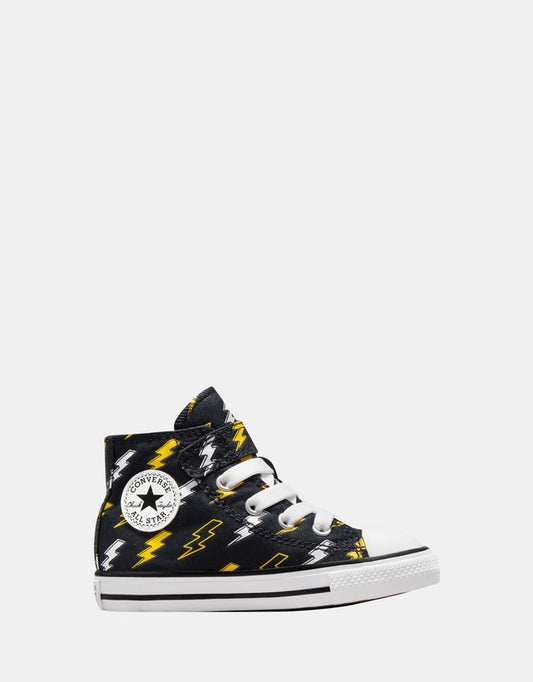 CONVERSE Chuck Taylor All Star Electric Bolt Infant 1V Hi Shoe - Black/Golden Wren/Ghost Town