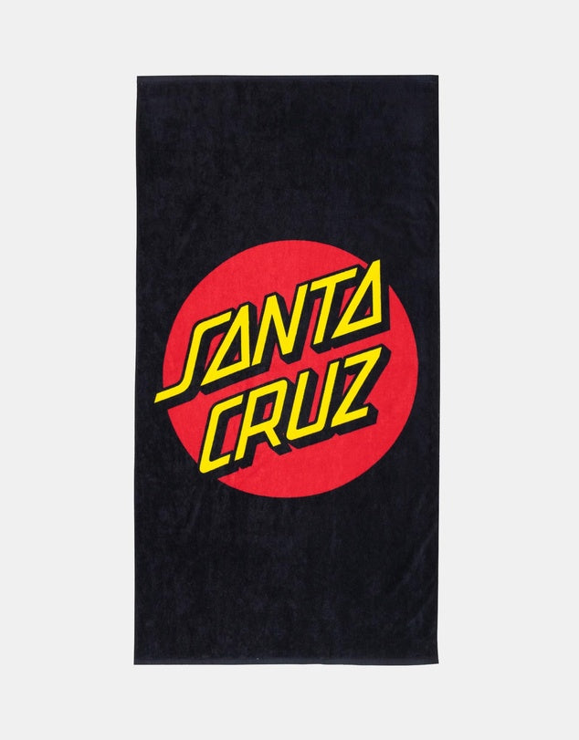 SANTA CRUZ Classic Dot Towel - Black