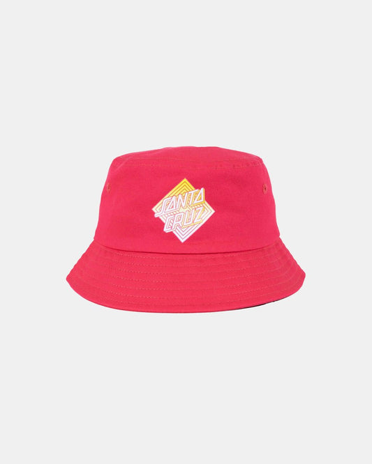 SANTA CRUZ Solitare Dot Fade Girls Bucket Hat - Pink