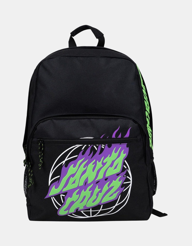 SANTA CRUZ Global Flame Dot Backpack - Black