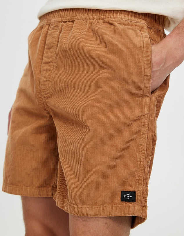 THRILLS Stranded Cord Mens Volley Short - Lion