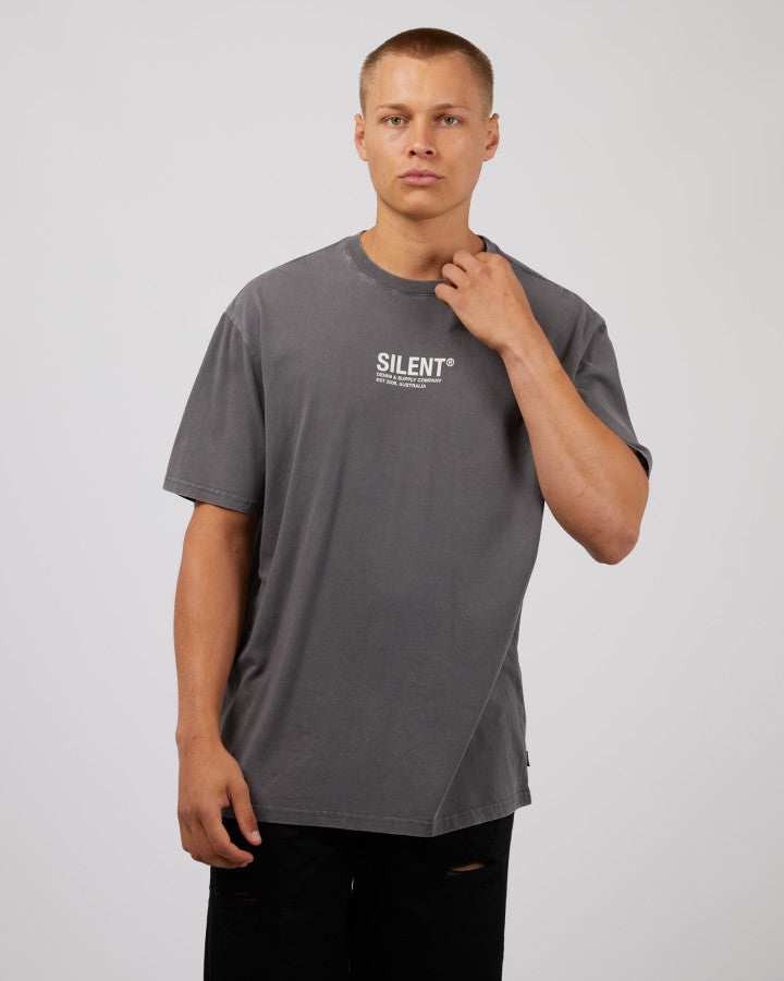 SILENT THEORY Icon Mens Tee - Charcoal