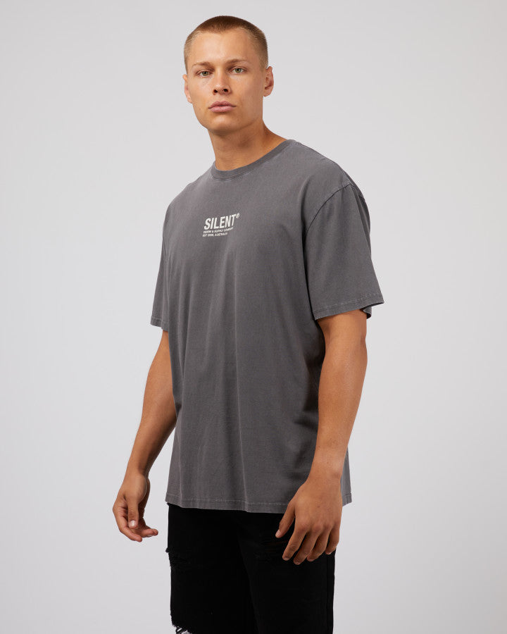 SILENT THEORY Icon Mens Tee - Charcoal