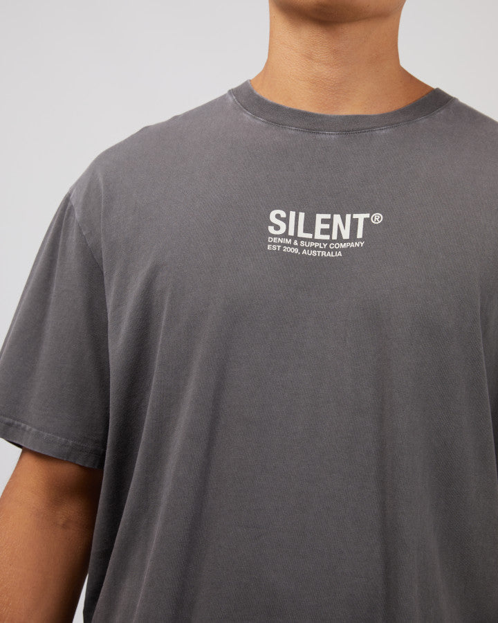 SILENT THEORY Icon Mens Tee - Charcoal