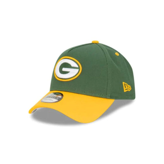 NEW ERA Greenbay Packers 2-Tone 9FORTY A-Frame Snapback Cap - Green/Yelllow