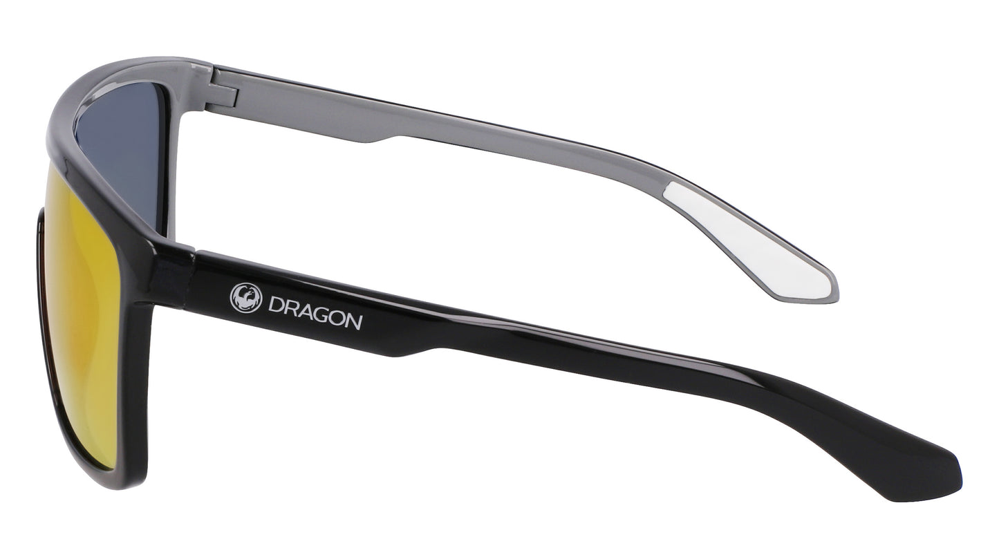 DRAGON Momentum Sunglasses - Black/Grey/LL Red Ion Polar