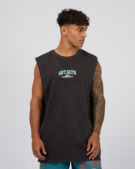 ST GOLIATH League Mens Muscle Tank - Coal