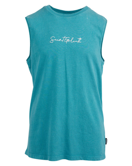 ST GOLIATH Link Script Youth Tank - Teal