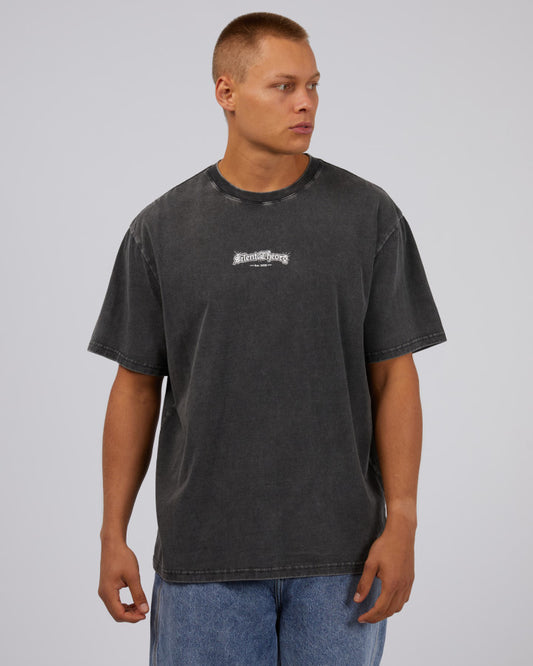 SILENT THEORY Majestic Eagle Mens Tee - Washed Black