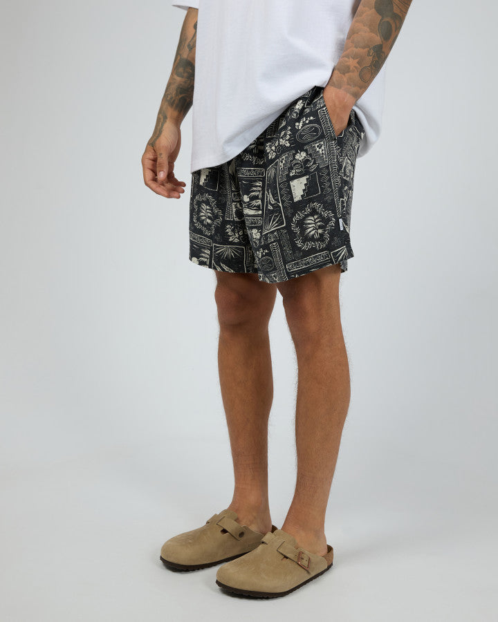 SILENT THEORY Messina Mens Shorts - Navy