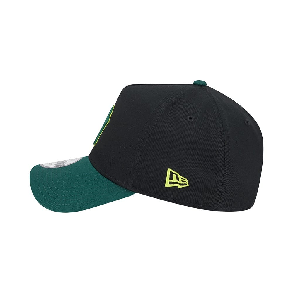 NEW ERA New York Yankees Field Green 2-Tone 9FORTY A-Frame Snapback Cap - Black/Dark Green
