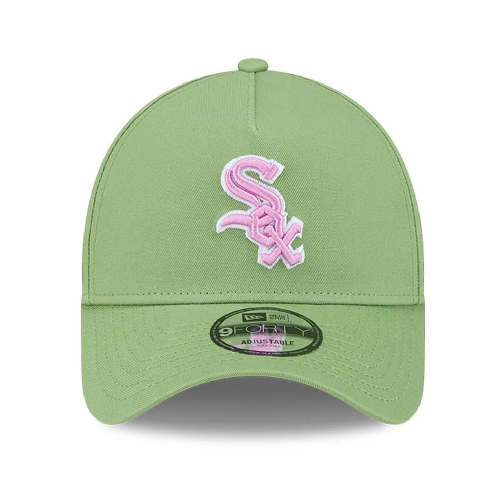 NEW ERA Chicago White Sox Strawberry Matcha 9FORTY A-Frame Snapback Cap - Matcha Green