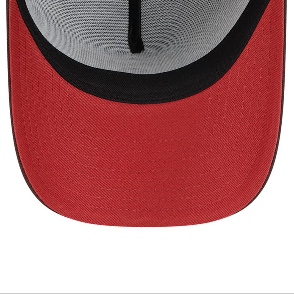 NEW ERA Las Vegas Raiders Choc Cherry 9FORTY A-Frame Snapback Cap - Burnt Wood
