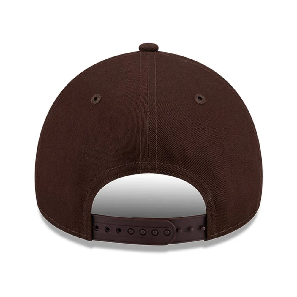 NEW ERA Los Angeles Dodgers Choc Cherry 9FORTY A-Frame Snapback Cap - Burnt Wood