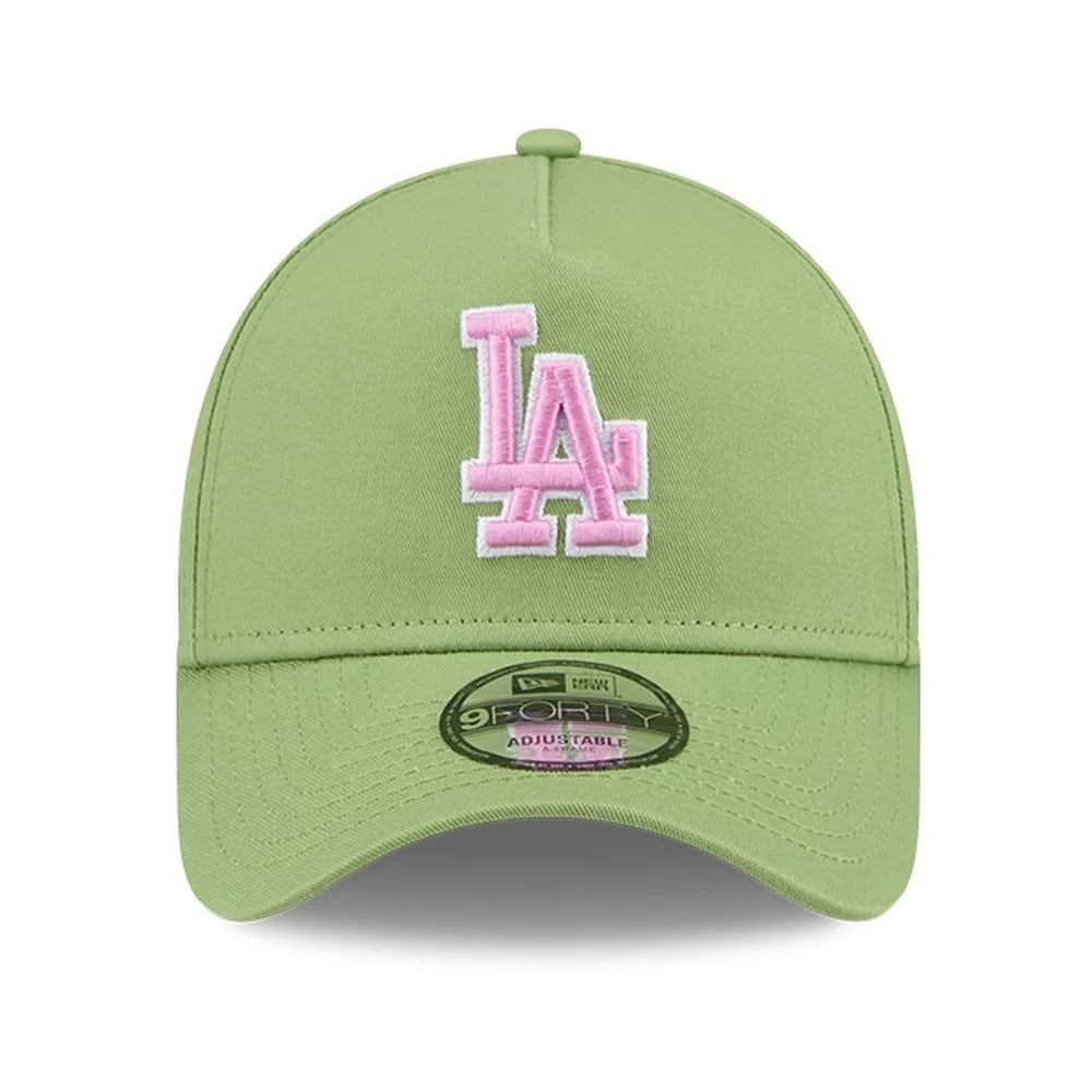 NEW ERA Los Angeles Dodgers Strawberry Matcha 9FORTY A-Frame Snapback Cap - Matcha Green