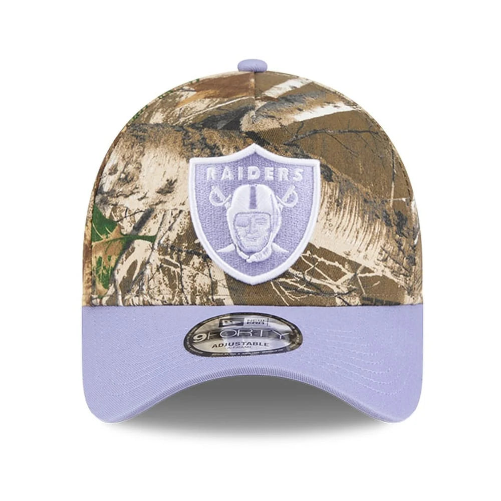NEW ERA Las Vegas Raiders 9FORTY A-Frame Snapback Cap - Realtree/Spring Pastel