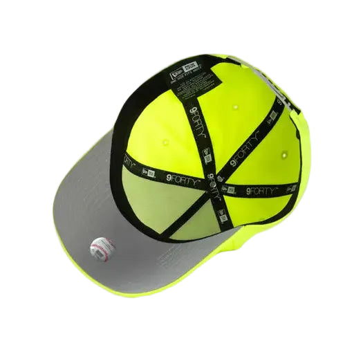 NEW ERA Los Angeles Dodgers Hi Vis Reflect 9FORTY A-Frame Snapback Cap - Yellow/Grey