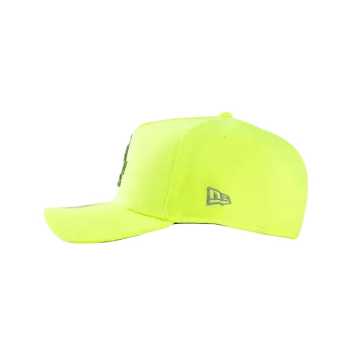 NEW ERA Los Angeles Dodgers Hi Vis Reflect 9FORTY A-Frame Snapback Cap - Yellow/Grey