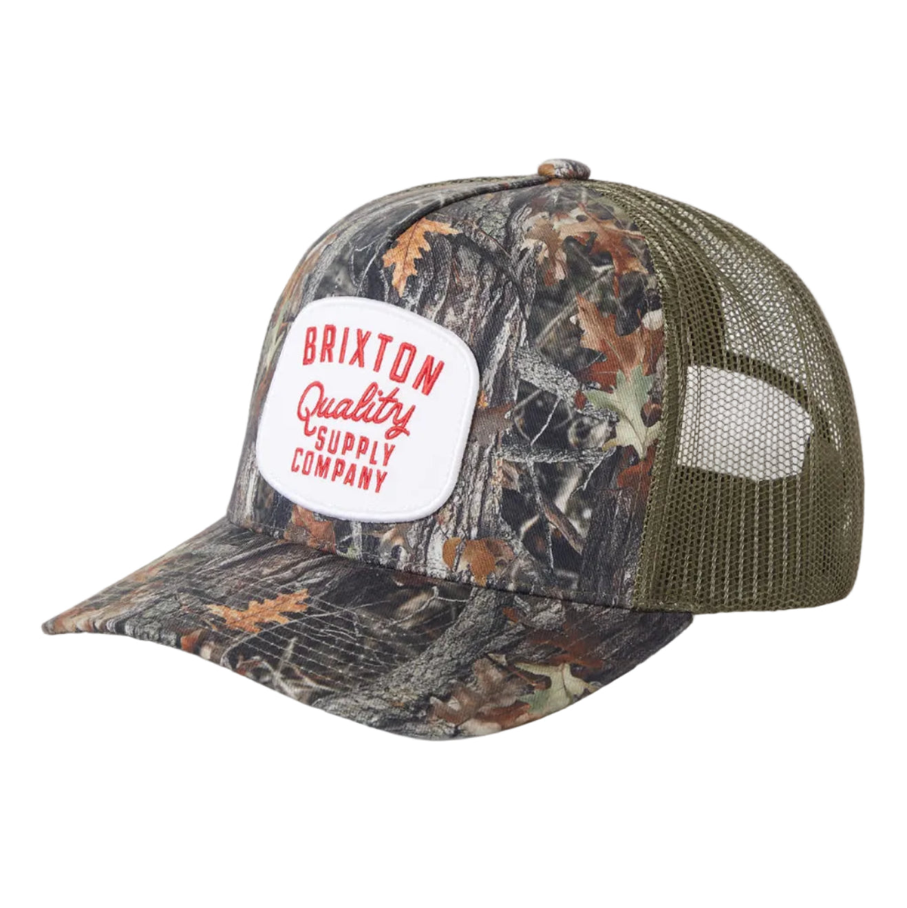 BRIXTON Hubal C MP Snapback Trucker Cap - Tree Camo/Olive