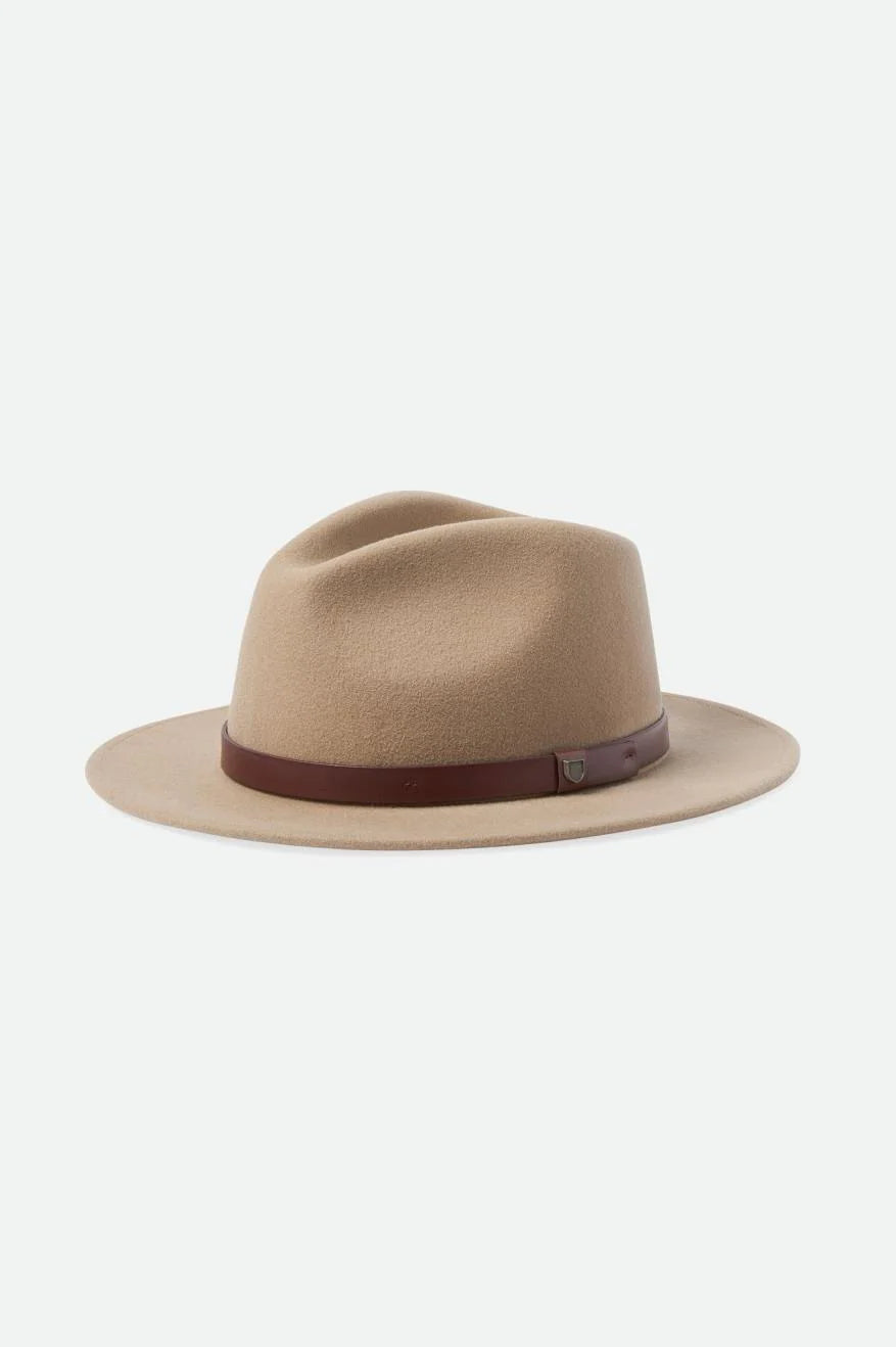 BRIXTON Messer Fedora - Heather Sand