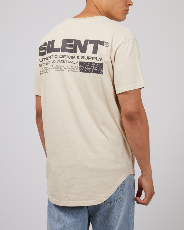 SILENT THEORY Raptor Mens Tee - Chalk