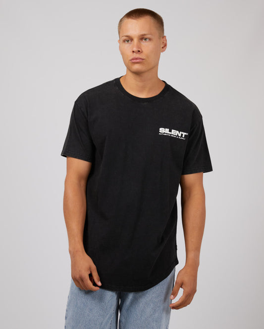 SILENT THEORY Raptor Mens Tee - Washed Black